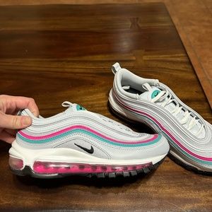 Nike Air Max 97 Retro Silver Beach Pure Pink Platinum Size 7 Women's